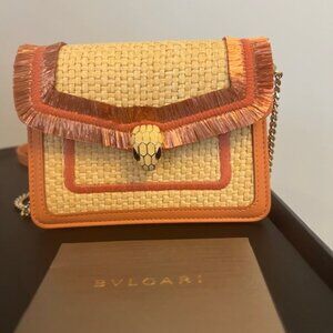 BVLGARI Serpenti Canvas Mini Bag - Brand New with Warranty